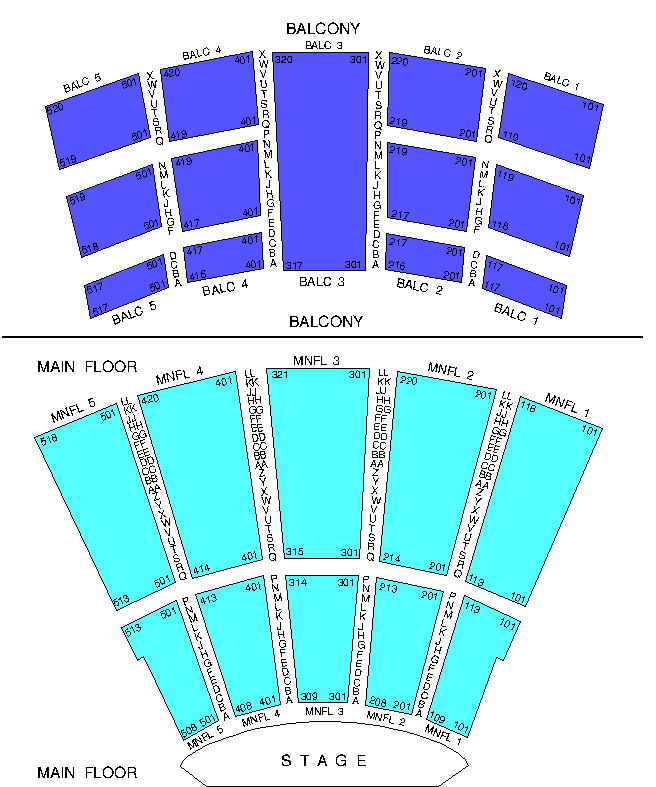 Moon River Theater Branson Seating Chart