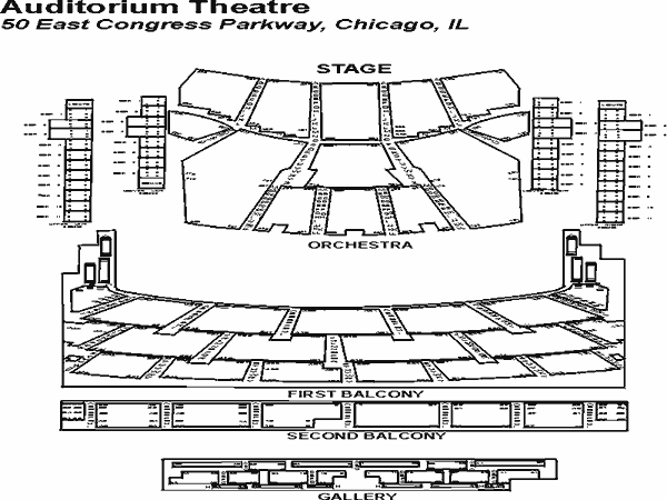 Auditorium Theatre Of Roosevelt University Seating Chart