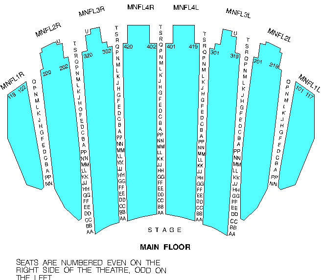 Theater Seating Diagram