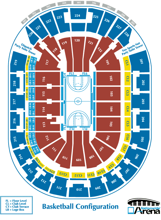 Nationwide Concert Seating Chart