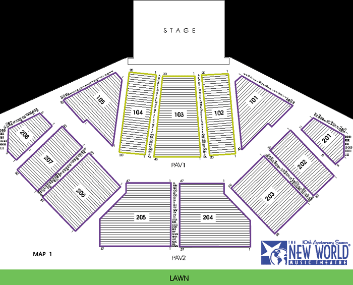 1st Midwest Bank Amphitheatre Seating Chart