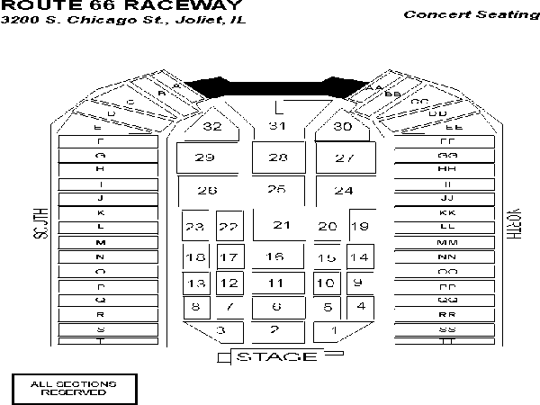 Route 66 Raceway Seating Chart