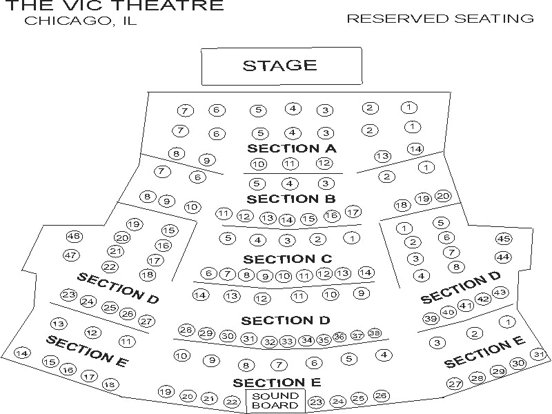 Vic Theatre Chicago Il Seating Chart