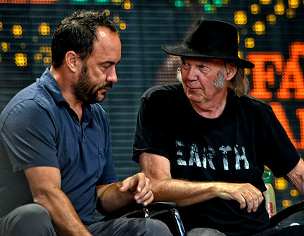 Dave Matthews and Neil Young