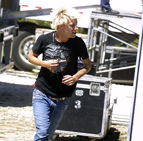 Backstage in Indy